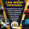 I will design van wrap, car, boat and food truck for advertisement