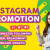 I will do super fast organic instagram growth and marketing