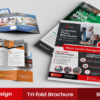 I will design a clean professional trifold or bifold brochure