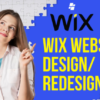 I will design and redesign wix website or wix online store