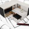 I will create 3d model, render exterior and interior, floor plan etc