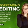 I will edit and proofread your manuscript for a flat rate